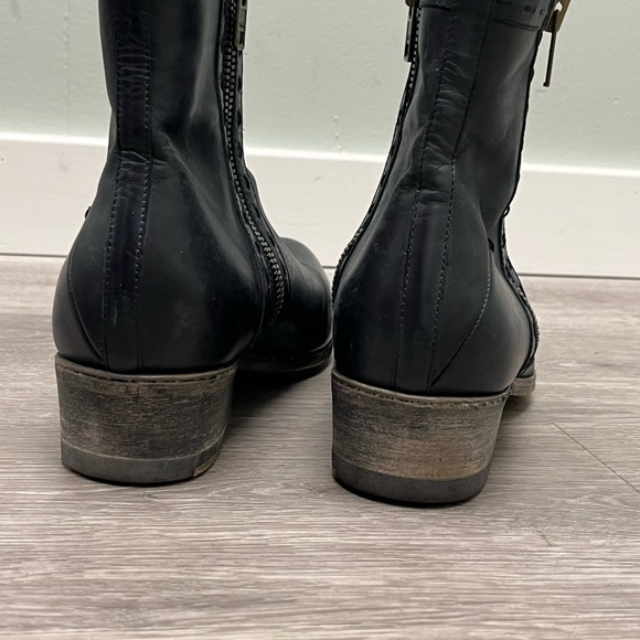 Costume National 40mm Double Zip Boot. Size US 8.5 DESIGNER 6 - Picture 8 of 16